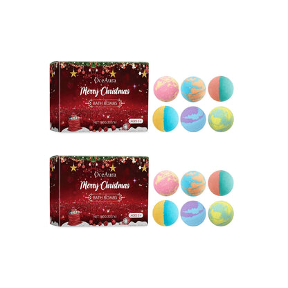OceAura Festive Christmas Bath Bombs Gift Set