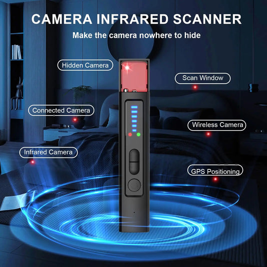 Professional Anti-Spy Hidden Camera & Wireless Signal Detector