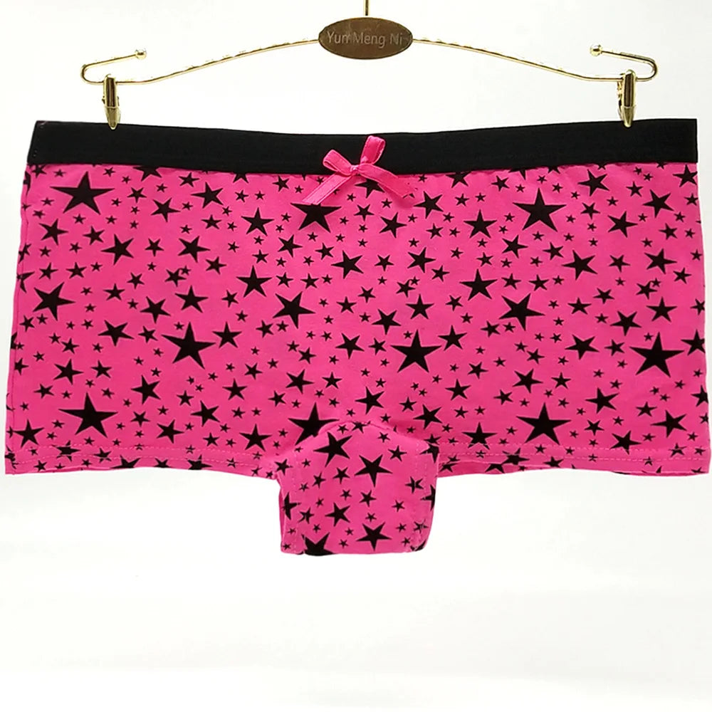 5Pcs Cotton Low Rise Boyshorts