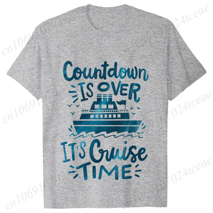"Countdown Is Over It's Cruise Time" Women's T-Shirt - Family Matching Vacation Tee