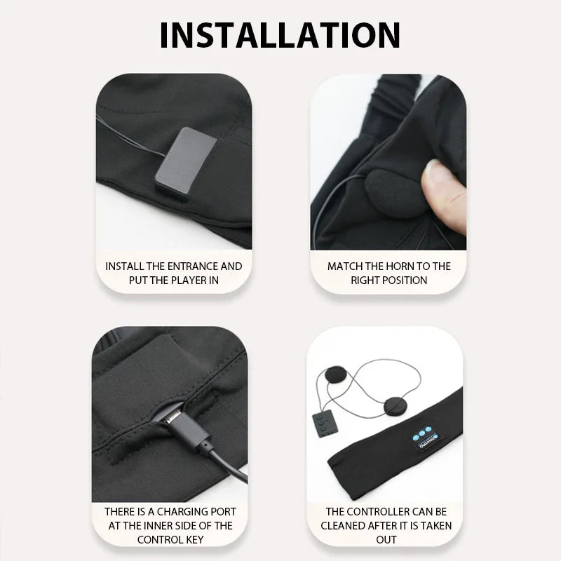 Wireless Bluetooth Headband with HD Stereo Speakers