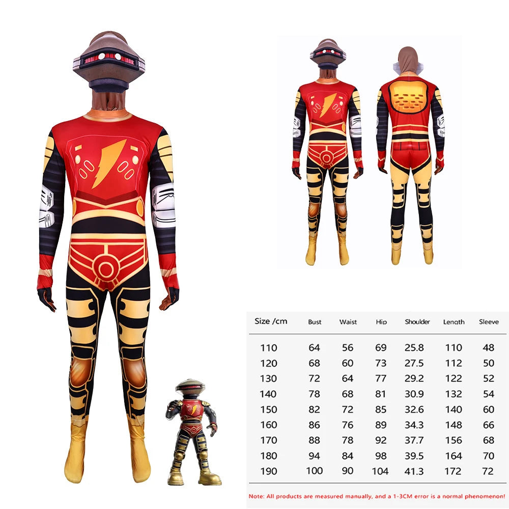Unisex Power Rangers Superhero Cosplay Costume – Full Body Zentai Jumpsuit & Mask Set