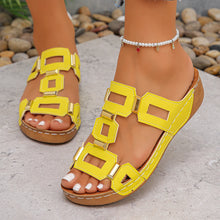 Roman Style Open Toe Summer Wedges