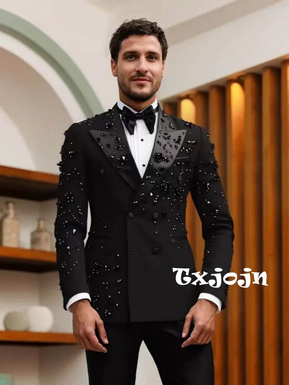 Men's Formal 2-Piece Slim Fit Business Suit & Tuxedo Set