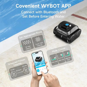 WYBOT C1 Pool Robot Vacuum for Inground Pools 4-in-1 Cordless Lasts 150min