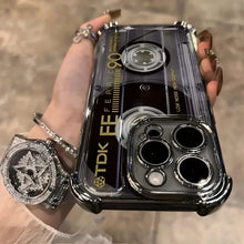 Retro Cassette Pattern Silicone Soft iPhone Case