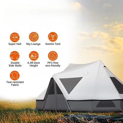 Large Waterproof & Windproof Tent w/Stove Jack