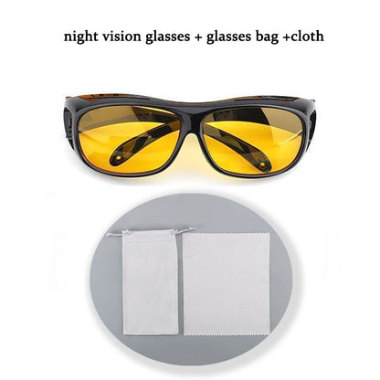 Night Vision Oversized Driver Anti-Glare Glasses