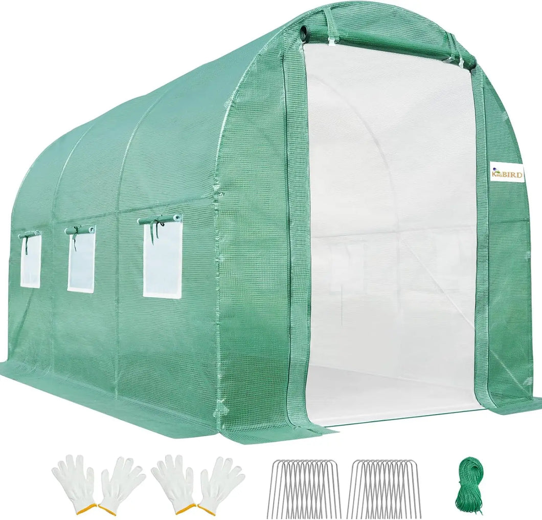 Large Walk-in Heavy Duty Galvanized Steel Frame Greenhouse