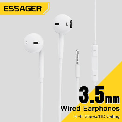Essager 3.5mm Wired Earphones with Microphone