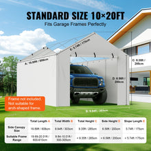 SucceBuy Carport Replacement  Tarp Heavy-Duty Waterproof & UV Protected.