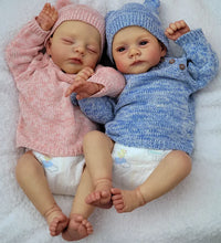 19 Inch Lifelike Reborn Lily & Irys Twins Soft Body Baby Dolls