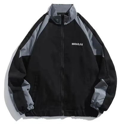 Men’s Korean Casual Lightweight Stand Collar Jacket – Spring/Autumn Windbreaker Coat