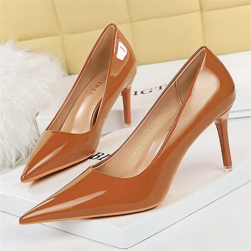Women's Pointed Toe Super High Heel Stiletto Pumps
