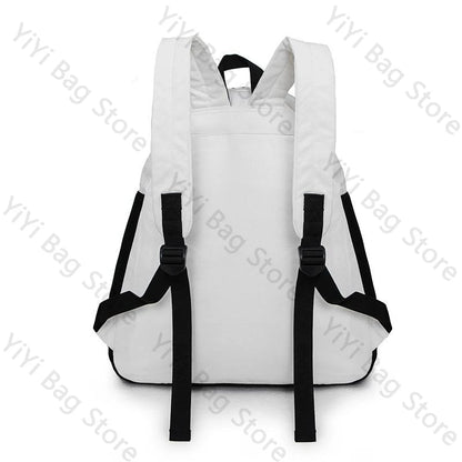 Funny Panda Pattern Casual Canvas Schoolbag & Computer Backpack