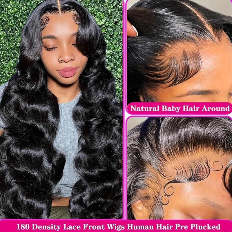 250% Density Glueless Human Hair Lace Front Wig