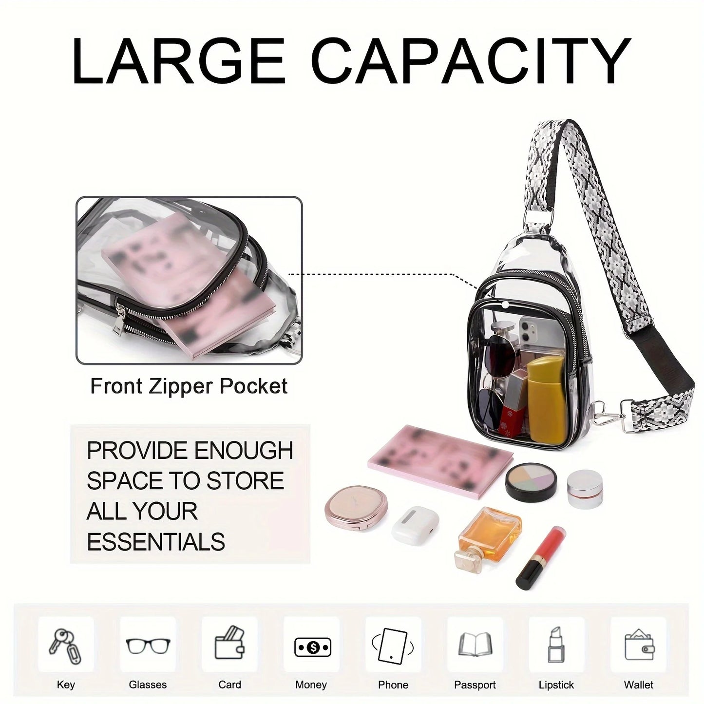 Clear Crossbody Bag