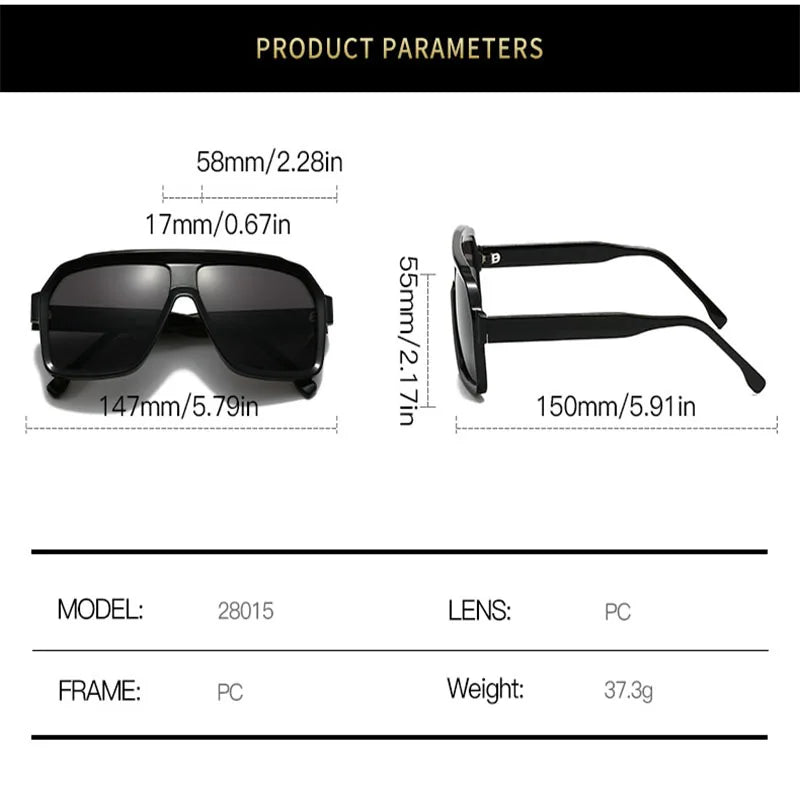 Large Square Frame Blocking Reading Glasses