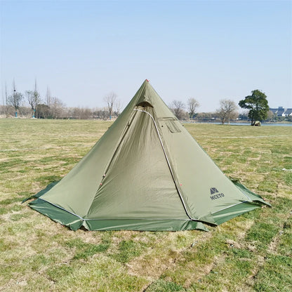 4-6 People Tipi Hot Tent with Stove Jack