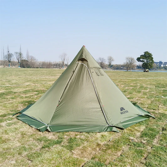 4-6 People Tipi Hot Tent with Stove Jack
