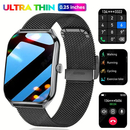1.96" Ultra-thin Bluetooth Call Health Monitor Smartwatch