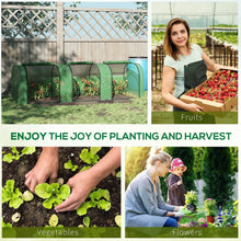 10' X 3' X 2.5' Portable Mini Greenhouse Steel Frame Cover with Roll-Up Zippered Doors