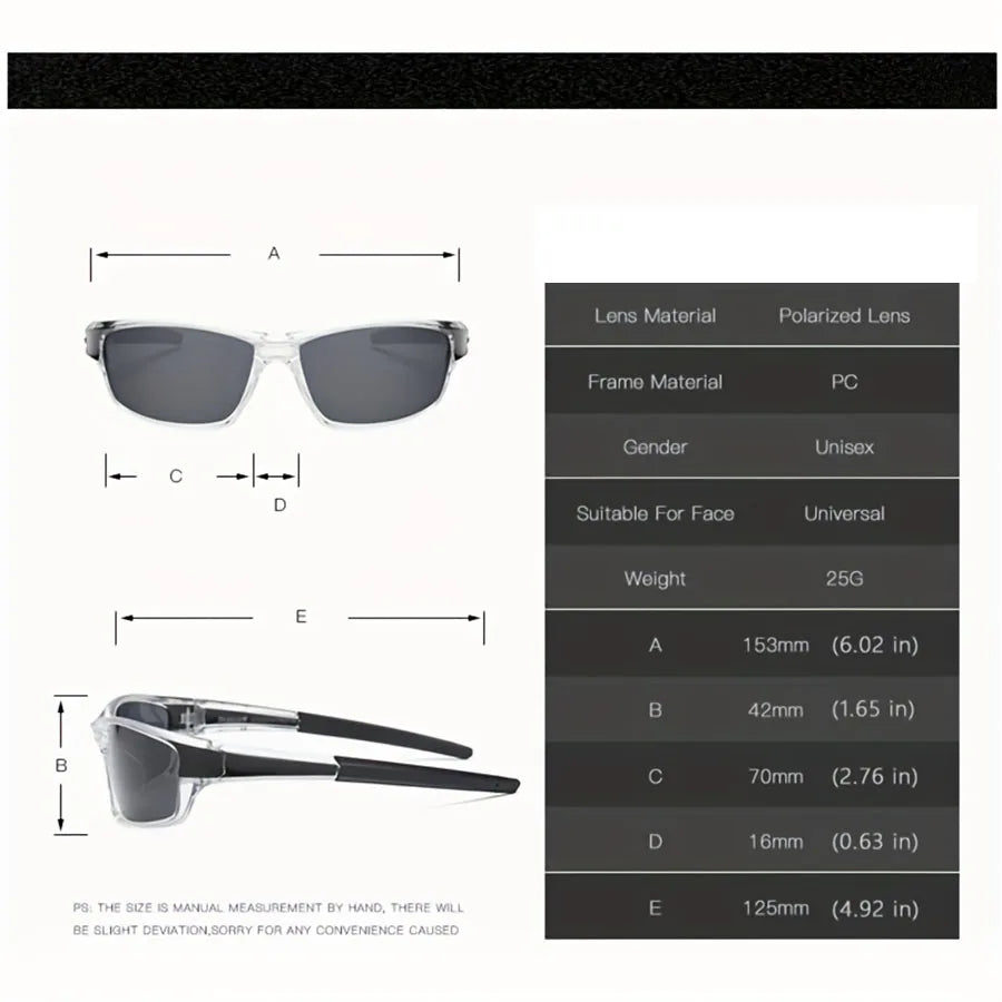 2pairs Sports Polarized Sunglasses