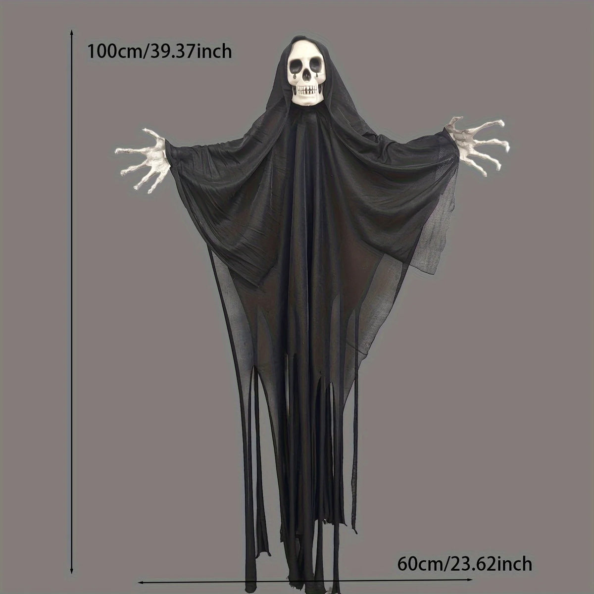 Classic Horror Ghost Doll Hanging Decoration, Spooky Halloween Skeleton Phantom Outdoor Pendant