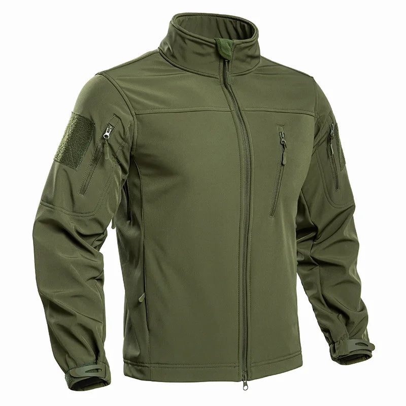 Men's Tactical Softshell Fleece-Lined Hiking Jacket