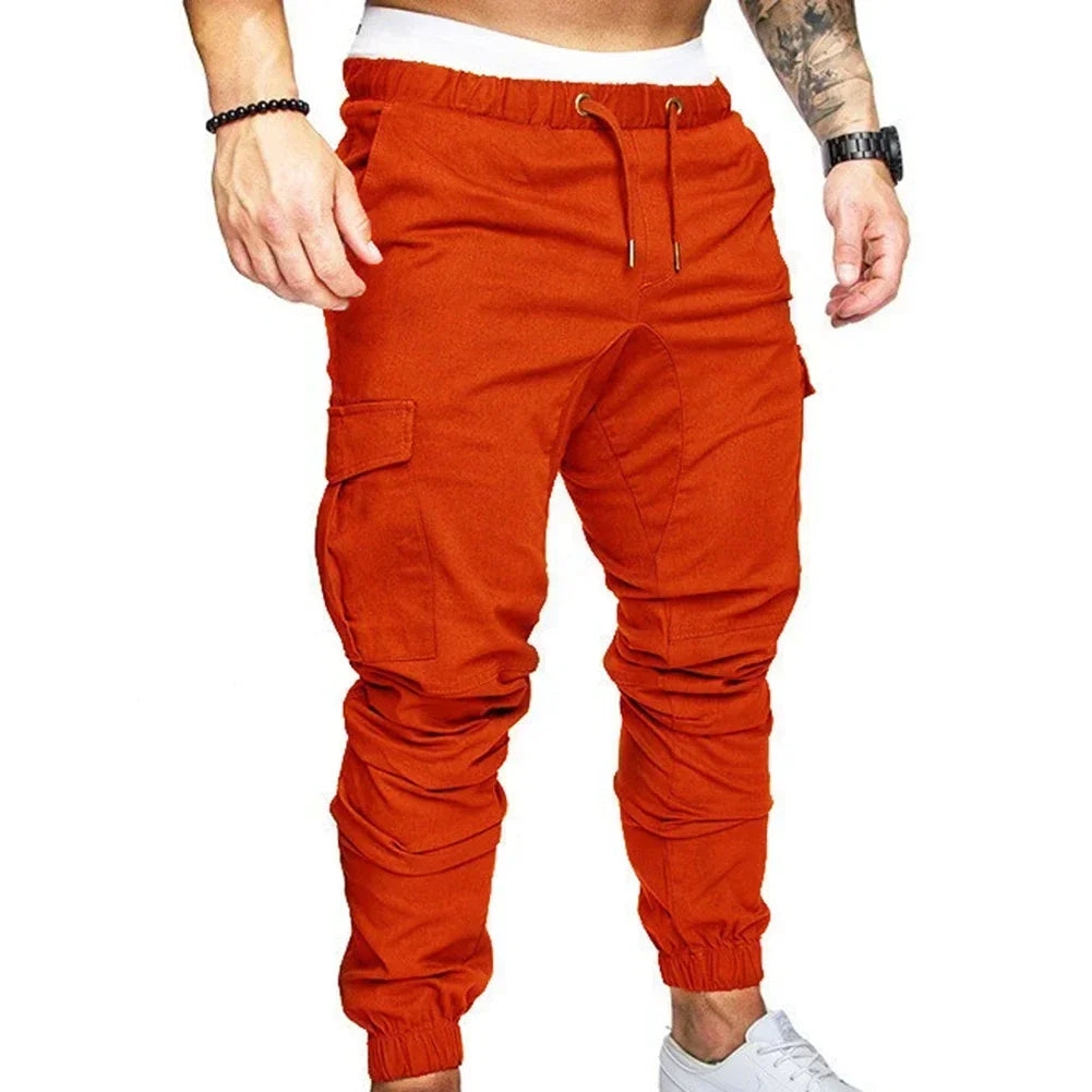 Drawstring Adjustable Slim Fit Athletic Pants