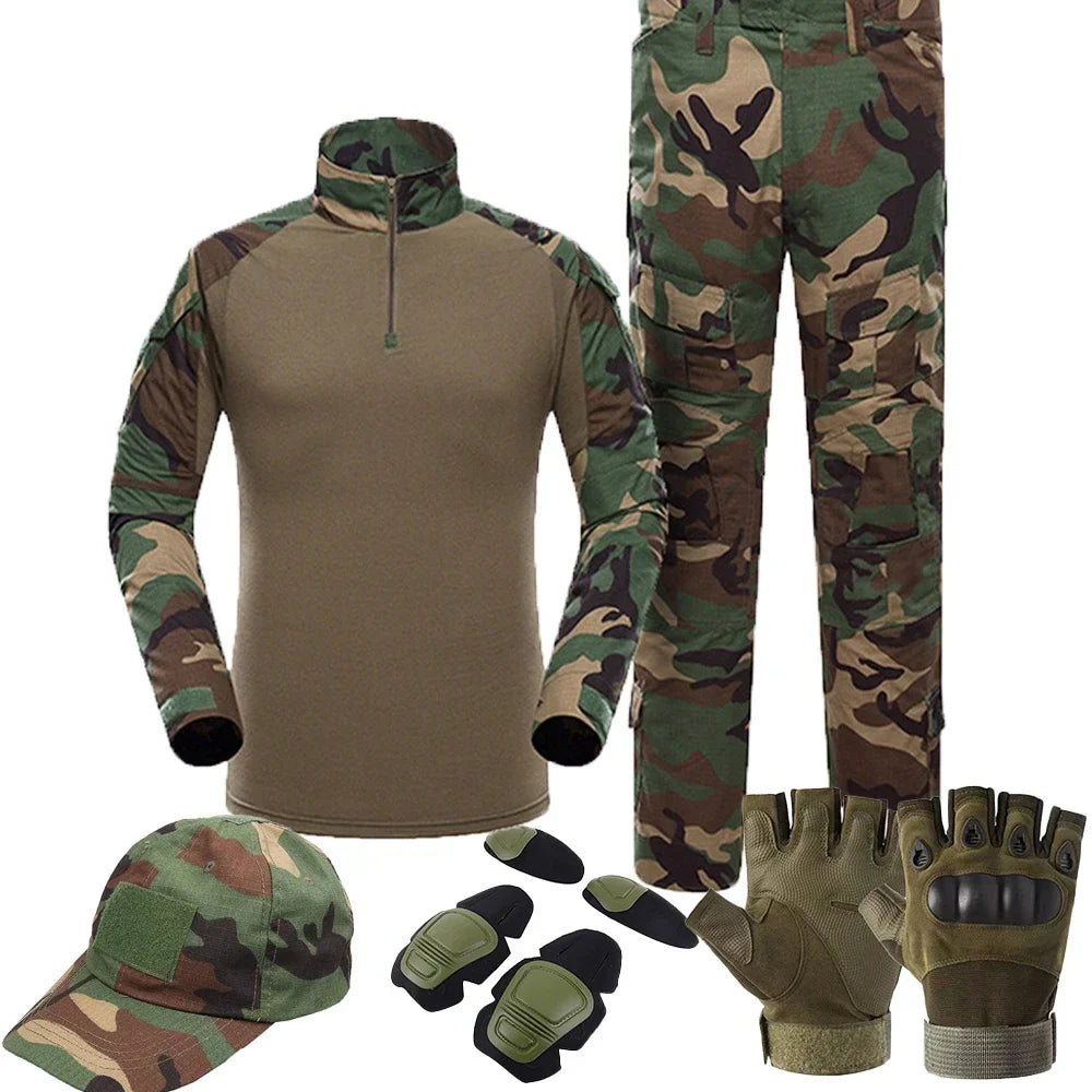 Men's Tactical All-Terrain Outdoor Uniform Suit Set