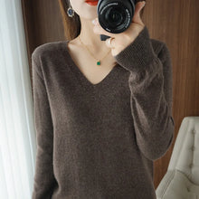 V-neck Pullover Lace Neck Sweaters