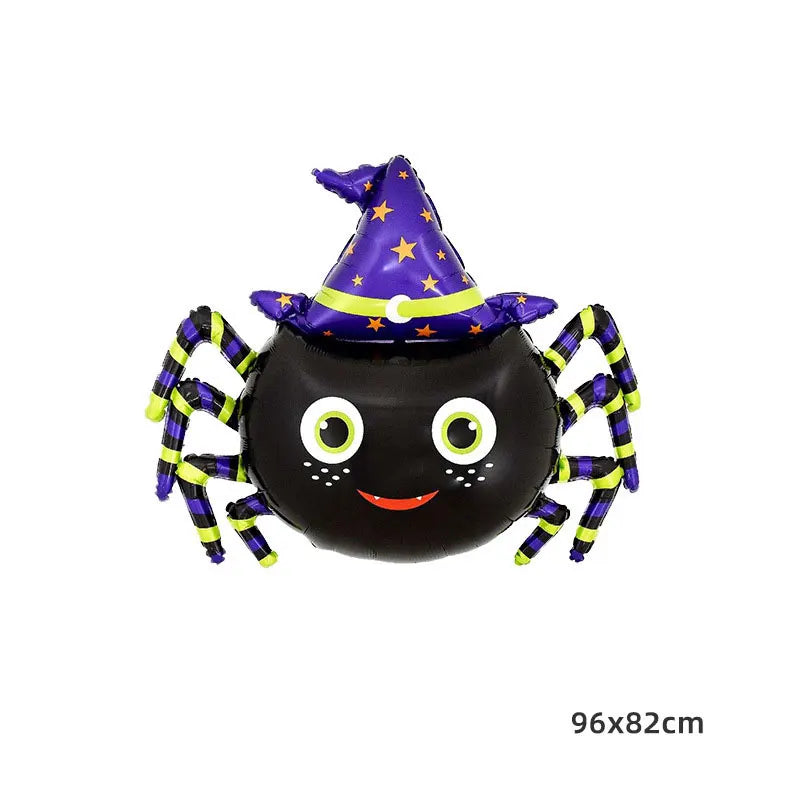 Halloween Inflatable Standing Bat & Pumpkin Foil Balloons Party Decor