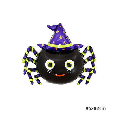 Halloween Inflatable Standing Bat & Pumpkin Foil Balloons Party Decor