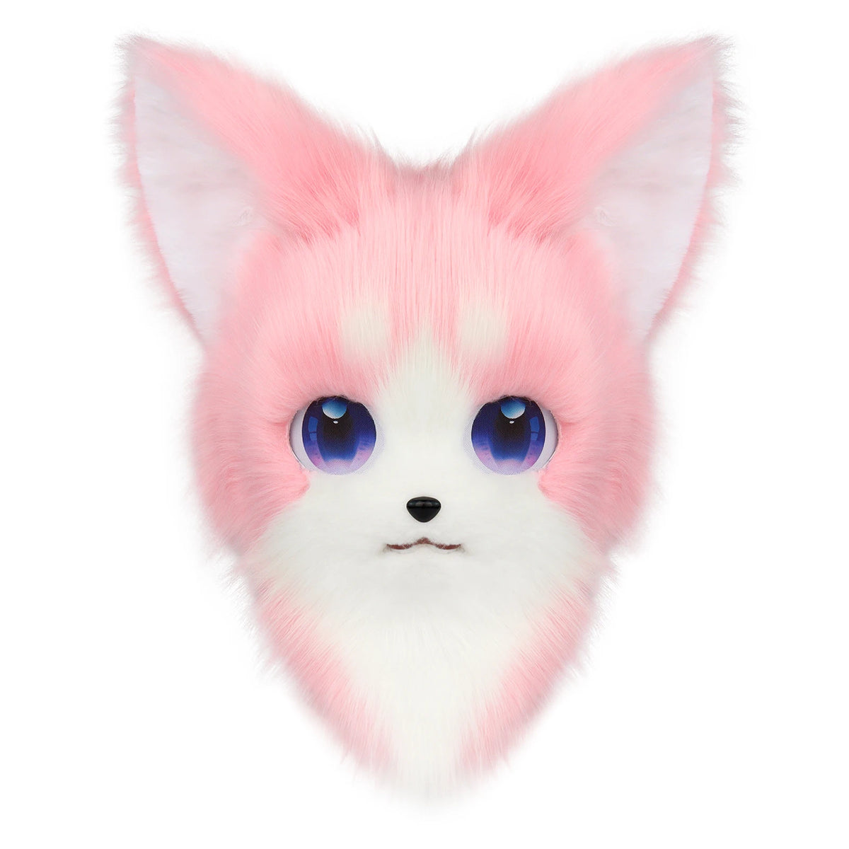 Animal Furry Fursuit Head Mask - Plush Cat & Fox Cosplay Prop