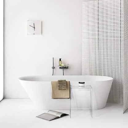 Aesthetic Modern Acrylic Shower Stool & Accent Vanity Chair