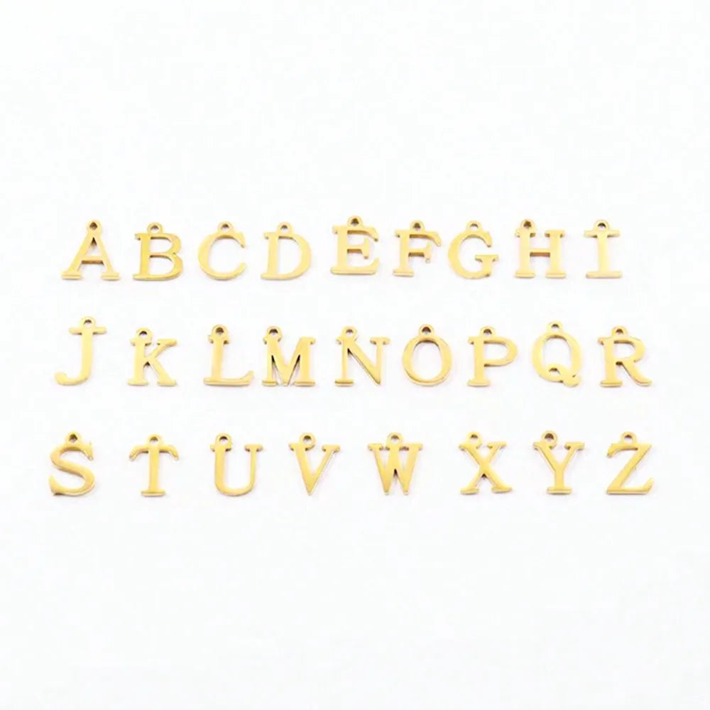 Classic A-Z Letter Stainless Steel Bracelets
