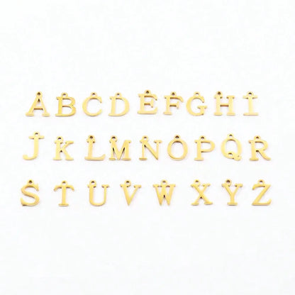 Classic A-Z Letter Stainless Steel Bracelets