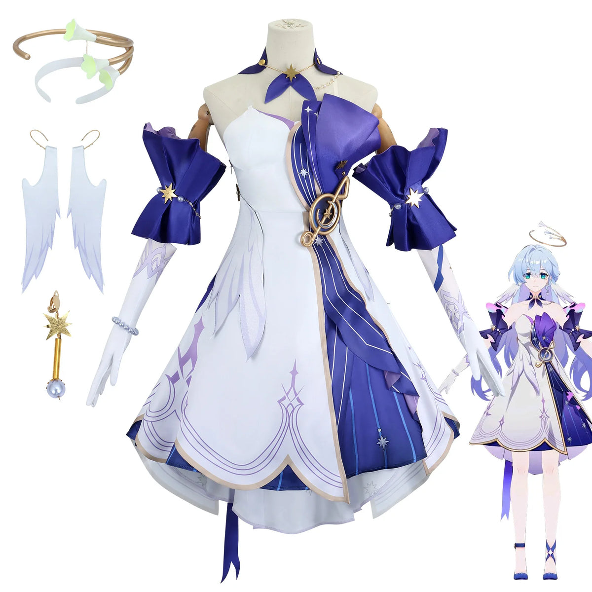 Honkai Star Rail Roleplay Cosplay Costume Set - Game Character Stage Outfit & Accessories