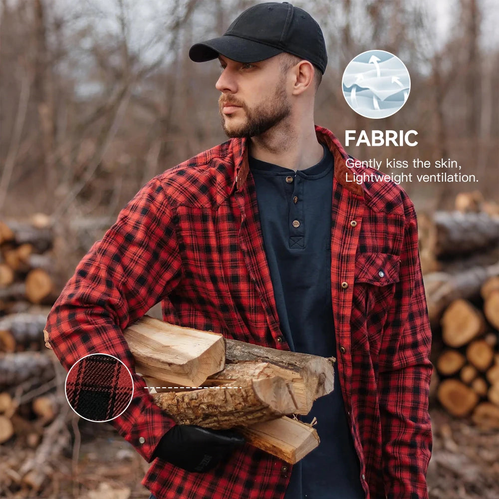 Flannel Long Sleeve Plaid Shirt