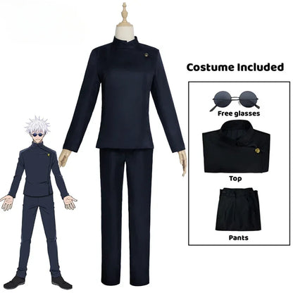 Jujutsu Kaisen Gojo Satoru High School Uniform Cosplay Set