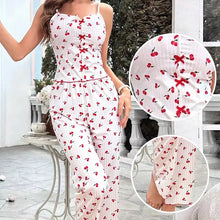 2-Piece Transparent Back Pajama Set