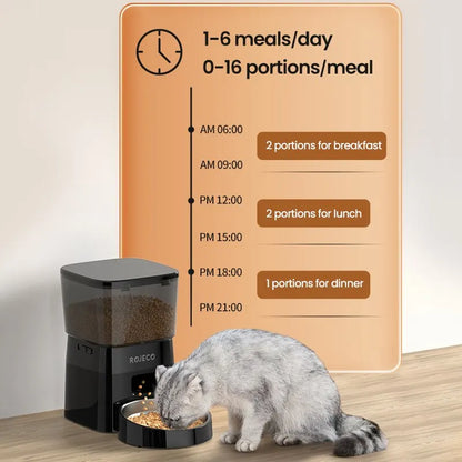 ROJECO Automatic Pet Feeder Smart Control