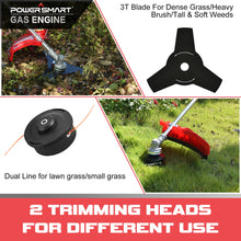 Powersmart 25.4cc 16" Gas String Trimmer & Edger