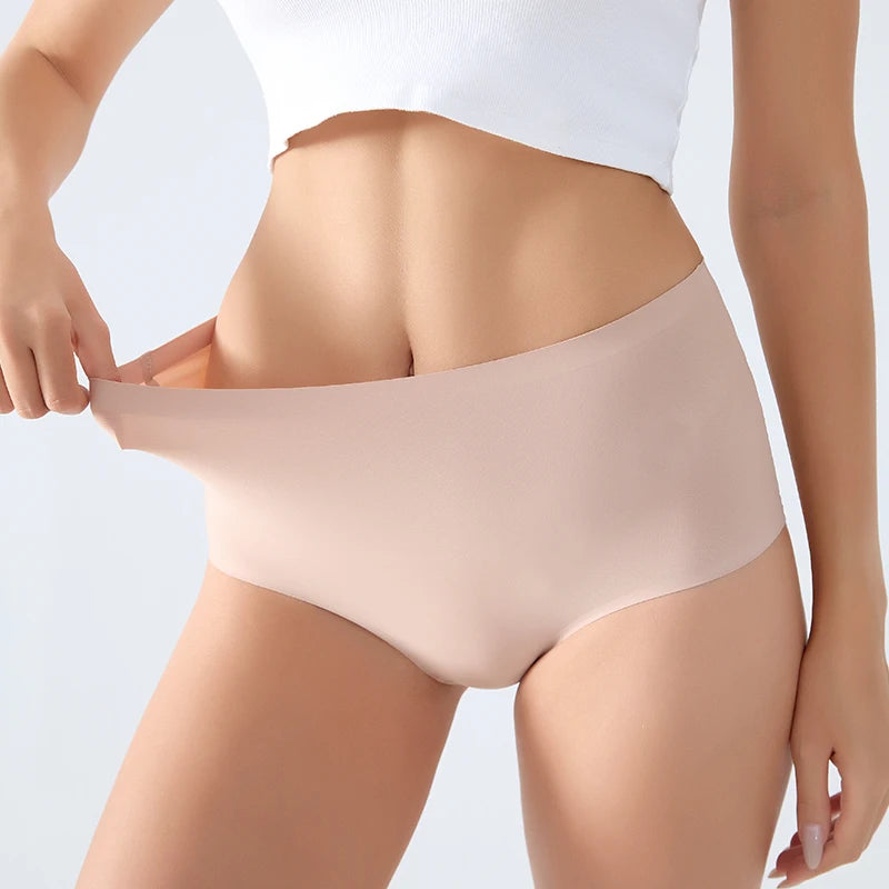FINETOO Women’s High-Waist Seamless Briefs (5-Pack)