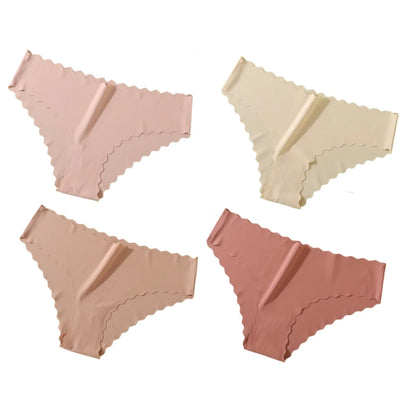 4Pcs Seamless Low Rise Briefs