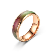 6MM Color Changing Stainless Steel Mood Ring