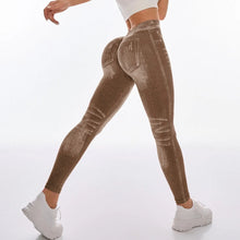 Sport Faux Skinny Seamless Fit Jean Leggings