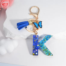 Alphabet Tasseled Keychain