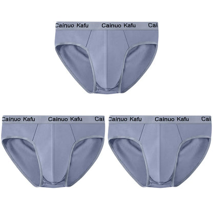 1/3Pcs Men's Breathable Bulge Pouch Briefs - Soft Elastic Plus Size Underwear